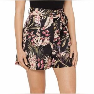 Zimmermann Black Floral Shorts